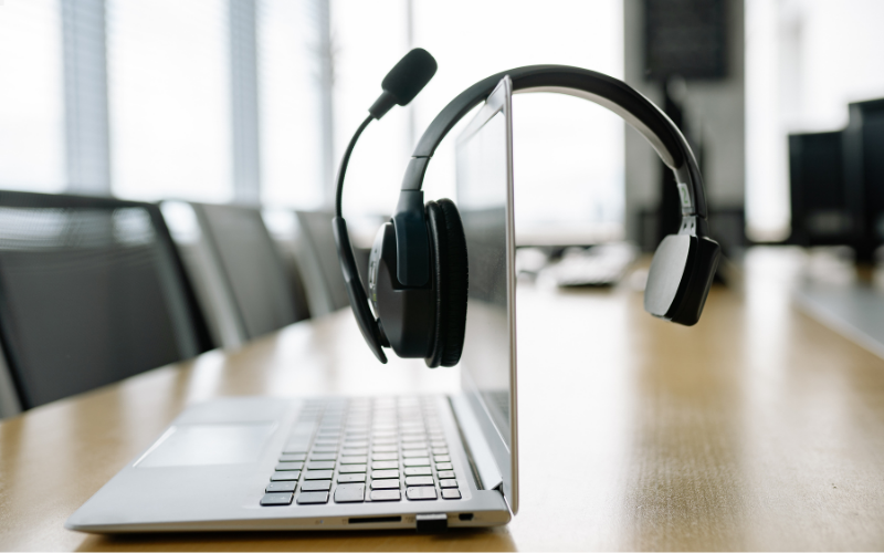 Headphone on Laptop