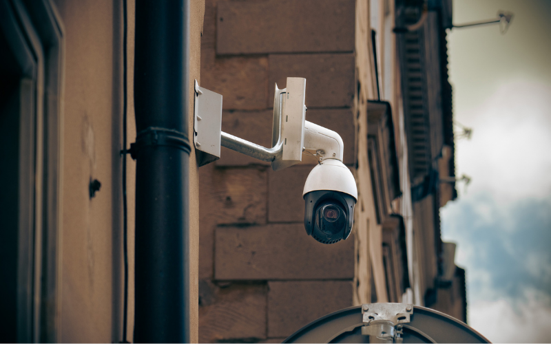 Security Camera on Building