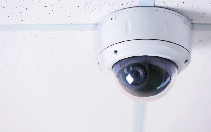 Security Camera on Ceiling