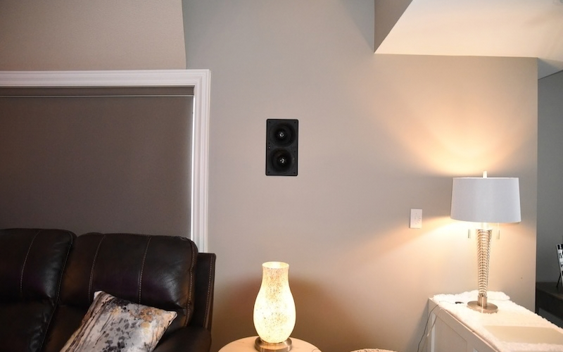 Speaker on Wall Above Lamp