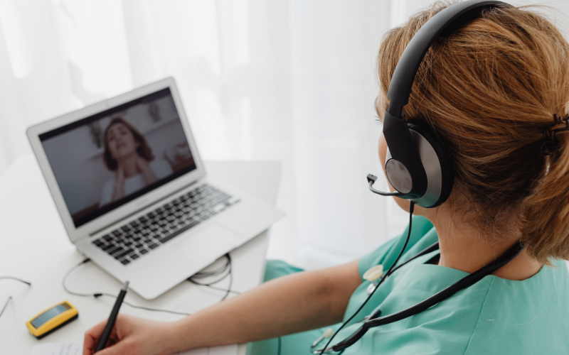 Woman On a Video Call